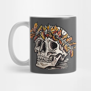 Autumn Skull Mug